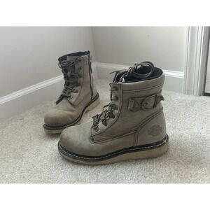 Harley-Davidson Women's Size 8.5 Marconi Boots D84469 Beige Distressed Combat